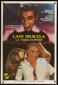 5c444 LADY DRACULA Argentinean '78 Stephen Boyd as the Count with sexy Evelyne Kraft!