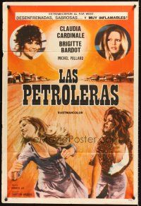 5c447 LEGEND OF FRENCHIE KING Argentinean '71 sexiest Claudia Cardinale punching Brigitte Bardot!