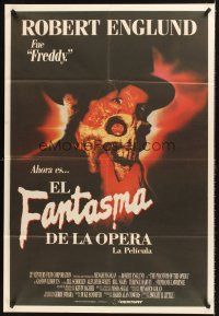 5c482 PHANTOM OF THE OPERA Argentinean '89 Robert Englund was Freddy and now he's the phantom!