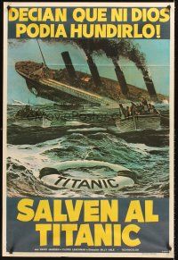 5c498 S.O.S. TITANIC Argentinean '79 David Janssen, Susan Saint James, disaster art!