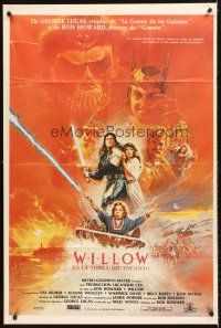 5c543 WILLOW Argentinean '88 George Lucas & Ron Howard directed, art of Kilmer & Joanne Whalley!