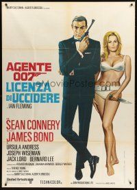 5c255 DR. NO Italian 1p R70s art of Sean Connery as spy James Bond 007 & sexy Ursula Andress!