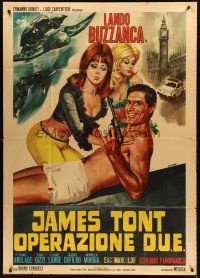 5c283 JAMES TONT OPERATION D.U.E. Italian 1p '65 Lando Buzzanca in wacky James Bond spoof!
