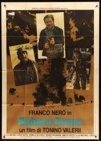 5c324 SAHARA CROSS Italian 1p '77 Franco Nero, terrorists in the African desert!