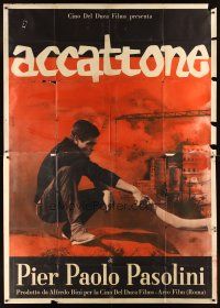 5c070 ACCATTONE Italian 2p '61 Pier Paolo Pasolini's first, pimp & prostitute neo-realism!