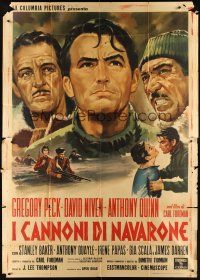 5c089 GUNS OF NAVARONE Italian 2p '61 Gregory Peck, David Niven & Anthony Quinn