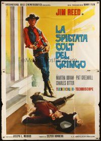5c111 RUTHLESS COLT OF THE GRINGO Italian 2p '66 cool spaghetti western art by Enrico De Seta!