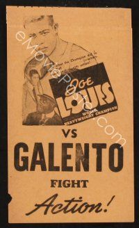 5d033 JOE LOUIS VS TONY GALENTO herald '39 what the champion did in this, packed with action!