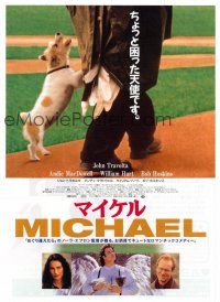 5d530 MICHAEL brown title Japanese 7.25x10.25 '96 John Travolta w/cute dog, Andie MacDowell!