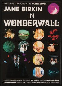 5d636 WONDERWALL Japanese 7.25x10.25 R90s sexy Jane Birkin, psychedelic, LSD, drugs, cool montage!