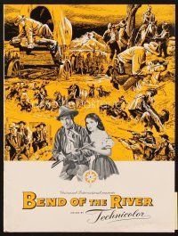 5d061 BEND OF THE RIVER program '52 Jimmy Stewart, Julia Adams, directed by Anthony Mann!