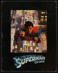 5d114 SUPERMAN program '78 flying comic book hero Christopher Reeve, Gene Hackman!
