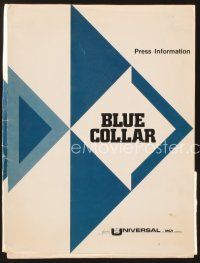 5d677 BLUE COLLAR presskit '78 Richard Pryor, Harvey Keitel, directed by Paul Schrader!