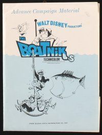 5d679 BOATNIKS presskit '70 Walt Disney, Phil Silvers, contains cool comic strip supplements!
