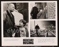 5d856 MERCURY RISING presskit '98 FBI agent Bruce Willis, Alec Baldwin, Miko Hughes