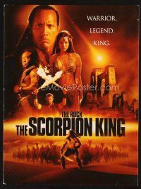 5d925 SCORPION KING presskit '02 The Rock is a warrior, legend, king, Michael Clarke Duncan!
