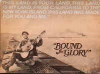 5d258 BOUND FOR GLORY promo brochure '76 David Carradine as folk singer Woody Guthrie!
