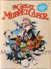 5d384 GREAT MUPPET CAPER English promo brochure '81 Jim Henson, Kermit the frog, Miss Piggy!