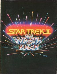 5d303 STAR TREK II title style promo brochure '82 The Wrath of Khan, Leonard Nimoy, William Shatner