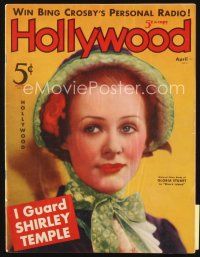 5e074 HOLLYWOOD magazine April 1936 portrait of Gloria Stuart by Edwin Bower Hesser!
