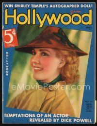 5e075 HOLLYWOOD magazine May 1936 portrait of pretty Anita Louise by Edwin Bower Hesser!