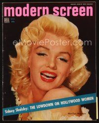 5e101 MODERN SCREEN magazine March 1954 portrait of sexiest Marilyn Monroe by Beerman & Parry!