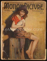 5e123 MOTION PICTURE magazine April 1919 art portrait of sexy Anita Stewart by Leo Sielke Jr.!