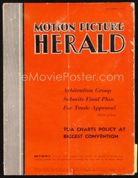 5e058 MOTION PICTURE HERALD exhibitor magazine October 1, 1955 2-page ad for Rebel Without a Cause