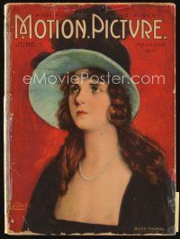 5e125 MOTION PICTURE magazine June 1919 art of pretty Olive Thomas by Leo Sielke Jr.!