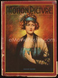 5e129 MOTION PICTURE magazine October 1919 cool artwork of Marion Davies by Karl Termohlen!