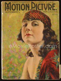 5e128 MOTION PICTURE magazine September 1919 art portrait of Dorothy Dalton by Leo Sielke Jr.!