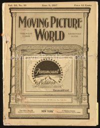 5e045 MOVING PICTURE WORLD exhibitor magazine June 9, 1917 Fairbanks, Pickford, studio news!