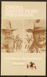 5e317 BIG JAKE pressbook '71 Richard Boone wanted gold but John Wayne gave him lead instead!