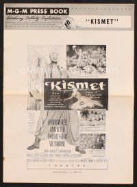 5e351 KISMET pressbook '56 Howard Keel, Ann Blyth, ecstasy of song, spectacle & love!