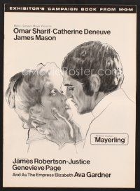 5e362 MAYERLING pressbook '69 no woman could satisfy Omar Sharif until Catherine Deneuve!