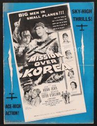 5e366 MISSION OVER KOREA pressbook '53 John Hodak & Derek are seeing eye dogs of the artillery!