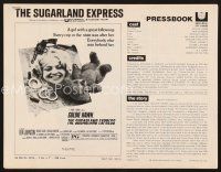 5e398 SUGARLAND EXPRESS pressbook '74 Spielberg, every cop in the state is after Goldie Hawn!