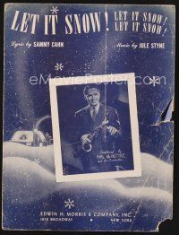 5e279 LET IT SNOW! sheet music '45 composed by Sammy Cahn and Jule Styne, featured by Hal McIntyre