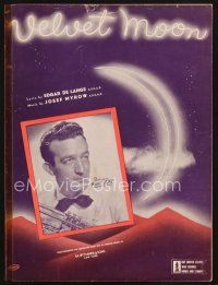 5e299 VELVET MOON sheet music '42 featured by Harry James & His Orchestra, art by Holley!