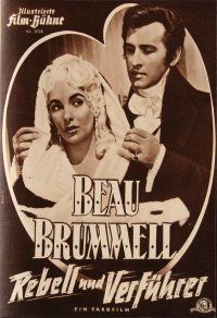 5e175 BEAU BRUMMELL German program '55 different images of sexy Elizabeth Taylor & Stewart Granger!