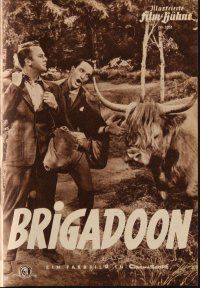 5e177 BRIGADOON German program '55 different images of Gene Kelly & sexy Cyd Charisse!