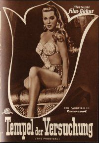 5e199 PRODIGAL German program '55 different images of sexiest Biblical Lana Turner & Edmond Purdom!