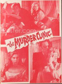 5e368 MURDER CLINIC pressbook '69 Elio Scardamaglia's La Lama Nel Corpo, horror!