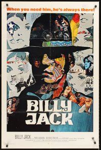 5f040 BILLY JACK int'l 1sh '71 Tom Laughlin, Delores Taylor, most unusual boxoffice success ever!