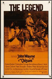 5f267 CHISUM 1sh '70 Andrew V. McLaglen, Forrest Tucker, The Legend big John Wayne!