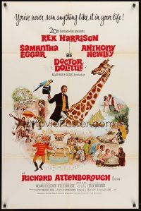 5f060 DOCTOR DOLITTLE int'l 1sh '67 Rex Harrison speaks w/animals, directed by Richard Fleischer!
