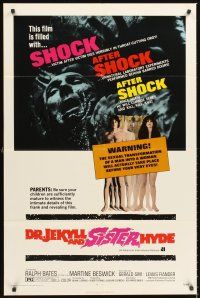 5f344 DR. JEKYLL & SISTER HYDE 1sh '72 sexual transformation of man to woman actually takes place!
