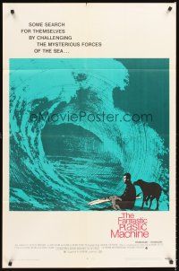 5f387 FANTASTIC PLASTIC MACHINE 1sh '69 cool wave image, surfing documentary!