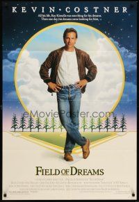 5f397 FIELD OF DREAMS DS 1sh '89 Kevin Costner baseball classic, if you build it, they will come!
