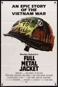 5f078 FULL METAL JACKET int'l 1sh '87 Stanley Kubrick bizarre Vietnam War movie, Castle art!